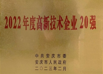 2022 Top 20 High tech Enterprises